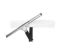 Tergivetro in acciaio inox 35 CM per finestre e specchi | Lama in gomma e panno inclusi, uso semplice e sicuro, per case e hotel, impiego versatile su superfici trasparenti