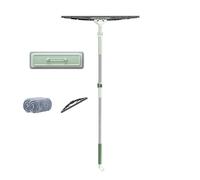 Tergivetro In Acciaio Inox, Tergivetro professionale con Asta Telescopica 88cm-133cm, Pulizia Vetri Finestre 70CM Per Pulizia Bagni Vetri Specchi Piastrelle Pavimenti