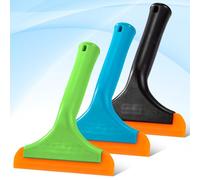 Tergivetro in Silicone Multiuso Tergicristallo per Doccia Tergivetro per Lavavetri Piccolo Estrattore per Auto per Parabrezza Auto Finestra Specchio Porta in Vetro 3 Pezzi