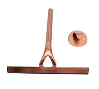 Tergivetro per Doccia in Acciaio Inossidabile 304, Tergicristallo per Vetri, Detergente per Specchi in Vetro per Bagno, Auto con Pannello in Silicone (bronzo antico)