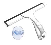 Tergivetro per Doccia Multiuso in Acciaio Inox con Supporto a Ventosa Tiraacqua Vetri Doccia Accessori Bagno Senza Forare per Porte Bagno Finestre e Vetro Auto 25cm