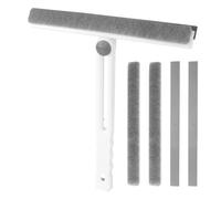 Tergivetro per Doccia, Tira Acqua da Vetri, Pieghevole Tergivetro Doccia, Pulisci Vetro Muro, Pulisci Vetri Adatto per Bagni/Specchi/Finestre, Parti di Ricambio Incluse, Bianco