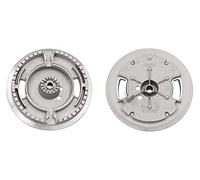 Terim Urania Telma - Bruciatore Spartifiamma Tripla corona originale Defendi - Ego completo di copertura smaltata nera lucida per cucina piano cottura - DFE002