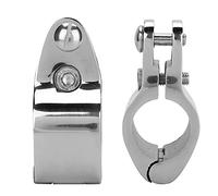 Terisass Bimini per Barca con Cerniera Superiore Scivolo 2 Pezzi Raccordi Hardware Bimini Top in Acciaio Inossidabile (20 mm, 22 mm,25 mm,30 32 mm)(25mm)