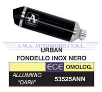 53525ANN - Terminale Scarico Arrow Urban Alluminio Dark VESPA GTS 300 (17-18)