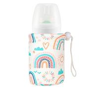 termica per biberon, borsa termica da viaggio, borsa termica isolante per latte materno, scudo in pelle PU impermeabile, con pellicola di alluminio, copertura portatile per l'allattamento