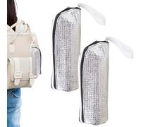 termica per bottiglia d'acqua - Set di coperture da 2 pezzi, supporto in foglio di alluminio con appesa, portabottiglie con materiale durevole, kit di da viaggio per student