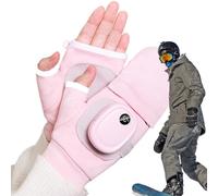 Termiche USB per le Donne Uomini: Guanti Caldi A Completo Medio, Riscaldatori Mani Lavabili, Termici Ricaricabili | Senza Dita per Scrivere Su