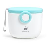 Termichy Portioniere per latte in polvere, dispenser per latte in polvere, 250 g, contenitore per latte portatile ermetico, per viaggi, con raschietto e cucchiaio (blu bambino, 1 pezzo)