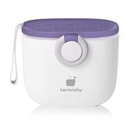 Termichy - Porzionatore per latte in polvere, 250 g, con raschietto e cucchiaio (viola e bianco, 1 pezzo)