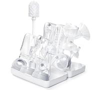 Stendibiancheria, scolapiatti per biberon, biberon, tettarelle grigie, tazze e accessori per biberon, senza BPA (Bianco)