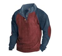 Termico Felpa con Cappuccio a Maniche Lunghe Comoda e Rilassata alla Moda da Uomo Completo 9 Anni (Red, XXXL)