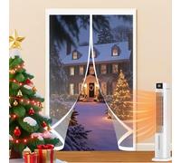 Termico Tenda Magnetica 167 x 175 cm Protezione Dal Freddo Antivento Insonorizzata, Isolamento Termico Tenda Magnetica Termoisolante per Porta per Soggiorno, Balcone, A