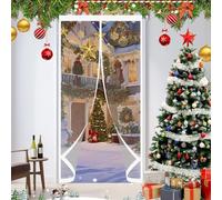 Termico Tenda Magnetica 210 x 160 cm Chiusura Automatica, Impermeabile Contro Freddo Antipolvere Tenda Invernale Magnetica Termoisolante per Cantina, Balcone, A