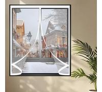 Termico Tenda Magnetica 72 x 110 cm Trasparente, Impermeabile, Insonorizzazione, Protezione Dal Freddo Copertura Magnetica per Tenda Adatto a Tutti I Tipi di Finestre, A