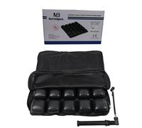 TERMIGEA Cuscino antidecubito gonfiabile completo di pompa per regolazione della pressione con 25 celle alto 5 cm. CA100 Cuscino decubito per la prevenzione delle piaghe da decubito.