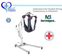 TERMIGEA Sollevatore elettrico anziani disabili 150 Kg Imbracatura Omaggio