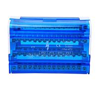Terminal Block Distribution Box Din Rail 4 Livello monofase con copertura di polvere trasparente per ingegneria elettrica 125A 500 V Tipo di staffa