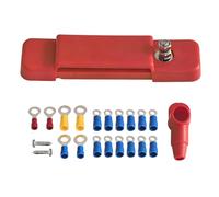 Terminal Block - PC, 2.75x1.18x0.98in Rail Strip Power Distribution Connector Secure Wiring | Protective Cover 12-Position Power Rail System, Distribution Block For Marine, Boat, Car, Audio Systems