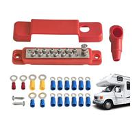 Terminal Blocks - Electrical Connector Blocks, Power Connector With Cover | Electrical Terminal Connectors Strips Chock Block Connecting For Wiring Cable | Power Distribution Block