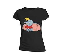 Terminal Disney: Dumbo - Classic Dumbo Black (T-Shirt Donna Tg. M) Merchandising