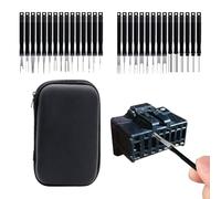 Terminal Removal Tool Kit, Connector Pin Removal Tool, Automotive Universal Pin Extractor Connector Separator Set, 30pcs Piin Removals Tools Terminal Ejector Kit | Wire Termiinal Release Portable Auto