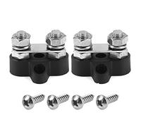 Terminal Stud 5 / 16in M8, Blocco di Distribuzione Elettrica, 2 Pezzi, Nero - Accessorio per Impianto Elettrico, Facile Installazione, Ideale per Camion RV Barche 12-48V