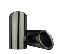 Terminale 2 Pezzi Per VW Per Tiguan Per Mk2 2021 2020 2019 2018 2017 2016 2011-2015 Coperture Tubi Di Scarico Marmitta Auto Auto Scarico(Nero)