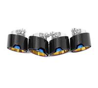 Terminale 4 Pezzi Per BMW Per M2 Per M3 Per M4 G80 G82 G83 G87 Terminali Scarico Fibra Carbonio Tubi Scarico Punta Silenziatore Ugello Auto Tubo Scarico(Carbon Fiber C)