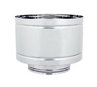 TERMINALE 4 VENTI A BOTTE - COIBENTATO DOPPIA PARETE 25 mm -INOX- STUFE e CAMINI