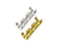 Terminale a forma di U, 453 Connettori Terminali a Doppia U in Ottone 0,5-1,5 mm2 Multicolor 50/100 Pz(Golden,100 Pcs)