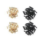 Terminale a forma di U, Connettori terminali a forma di U in rame pressato a freddo, fili da 0,3-1,5 mm2, tubo termorestringente, 50 pezzi(200 piece)