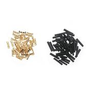 Terminale a forma di U, Connettori terminali a forma di U in rame pressato a freddo, fili da 0,3-1,5 mm2, tubo termorestringente, 50 pezzi(100 Piece)