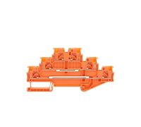 Terminale a innesto a 3 livelli PT-1.5-3L, adatto for connettori a tre strati da 1,5 mm2, morsettiera for guida elettrica PT 1.5-3L(PT1.5-3L-orange,10 pcs)