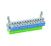 Terminale a innesto rapido N/PE per quadri di distribuzione ZK225T grigio 6 x 24,5 x 6,8 centimetri (2CPX052458R9999)