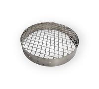 TERMINALE ARIA GRIGLIA RETE ACCIAIO INOX Ø 160 MM
