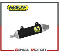 Terminale Arrow Allum Nero Omolo Thunder Fond Acciaio Malaguti XTM 125 2019 2020