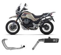Terminale Arrow Indy Allum Dark + Collettor No Uso Strada MOTO GUZZI V85 TT 2025