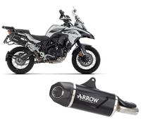 Terminale ARROW Indy Race Allum Dark+fondello carb BENELLI TRK 502 X 2021 2025