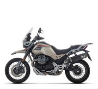 Terminale Arrow Indy Race Alluminio Dark+fondello carb MOTO GUZZI V85 TT 2025