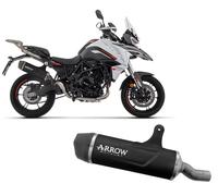 Terminale Arrow Indy Race EVO Alluminio Dark+fondello carb Benelli TRK702/X 2023