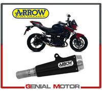 Terminale Arrow Nichrom Nero Pro Race Fondello Acciaio Kawasaki Z 400 2019 2020