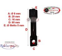 TERMINALE ASTA VALVOLA ATTUATORE WASTEGATE REGOLABILE 85 mm
