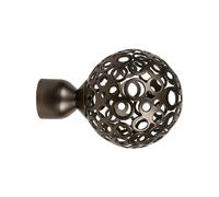 Terminale bastone tenda Boccia in ferro bronzo Ø 20 mm 1 pz Bronzo