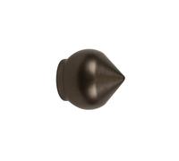 Terminale bastone tenda Bulbo in alluminio bronzo Ø 20 mm 2 pz Bronzo