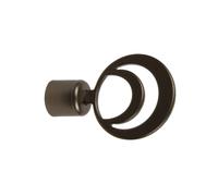 Terminale bastone tenda Cerchio in alluminio bronzo Ø 20 mm 1 pz Bronzo