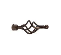 Terminale bastone tenda Ciorciola in ferro bronzo Ø 20 mm 1 pz Bronzo