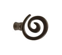 Terminale bastone tenda Spirale in alluminio bronzo Ø 20 mm 1 pz Bronzo