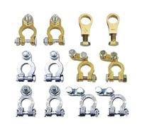 Terminale batteria for auto Terminale superiore for morsetto cavo rapido Terminale positivo negativo Connettore elettrico Accessorio automatico(2 Copper Double Big)