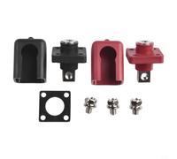 Terminale batteria in rame 120A, connettore al litio interamente in rame per sistemi di accumulo di energia ad alta corrente, set da 2 pezzi rosso e nero